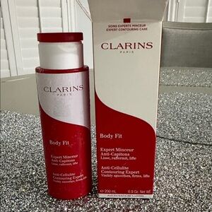 New Clarins Body Fit Anti-Cellulite Contouring Expert - Red and White